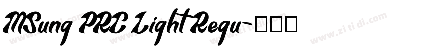 MSung PRC Light Regu字体转换